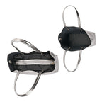 Hong Kong Closeout Genuine Leather 2- in-1 Tote Bag with Detachable Zipped Lining - Metallic Silver