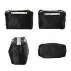Hong Kong Closeout Genuine Leather 2- in-1 Tote Bag with Detachable Zipped Lining - Metallic Silver