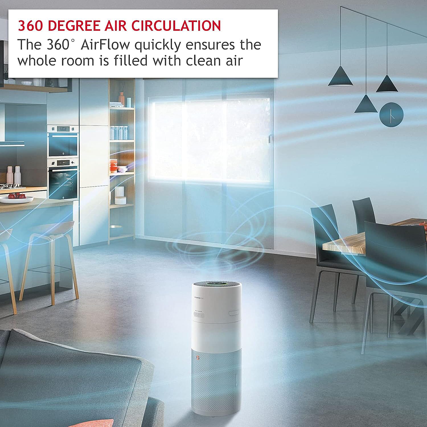 Hoover H-PURIFIER 500 with Smart Air Quality Monitoring
