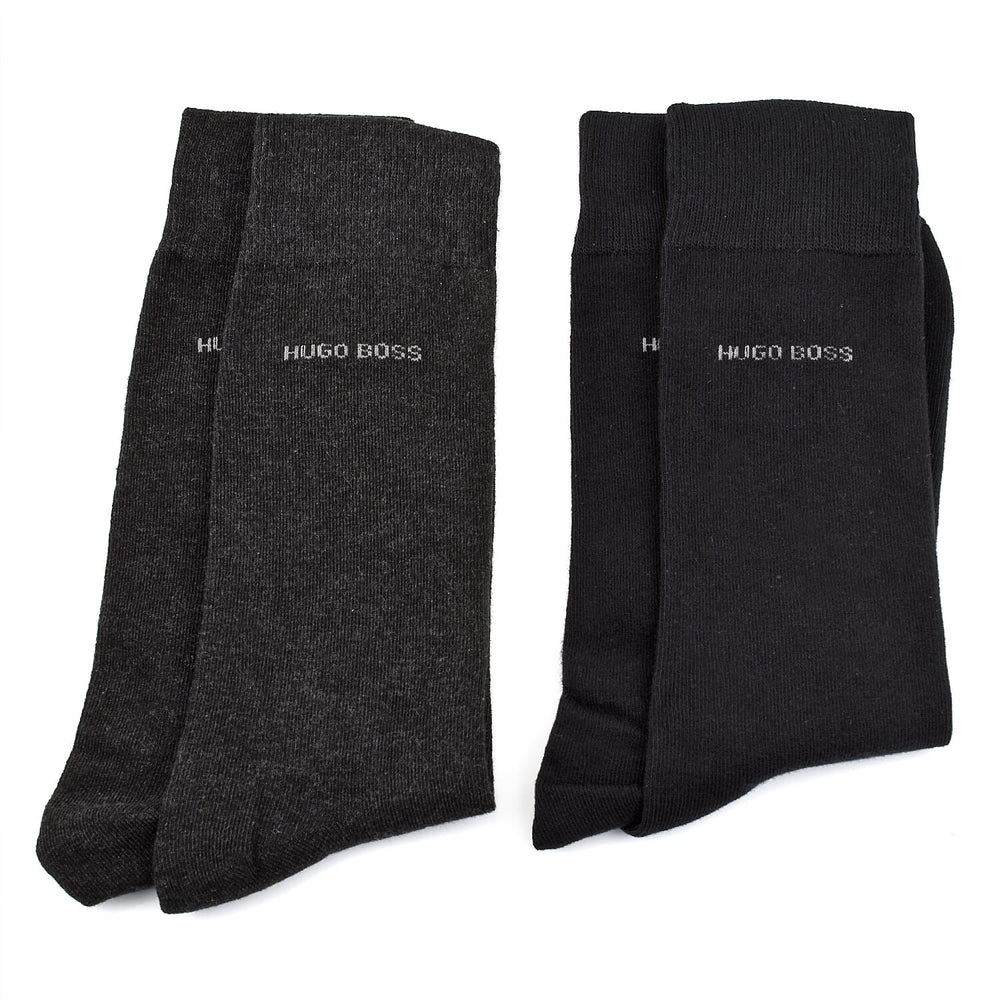 ONE TIME CLOSEOUT  - Premium Hugo Boss Crew Socks- Gift Set includes a Glass Bottle and 2 Pairs of high-quality Designer Socks
