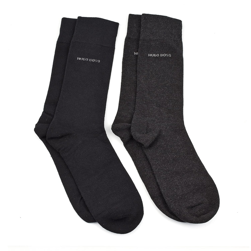 ONE TIME CLOSEOUT  - Premium Hugo Boss Crew Socks- Gift Set includes a Glass Bottle and 2 Pairs of high-quality Designer Socks