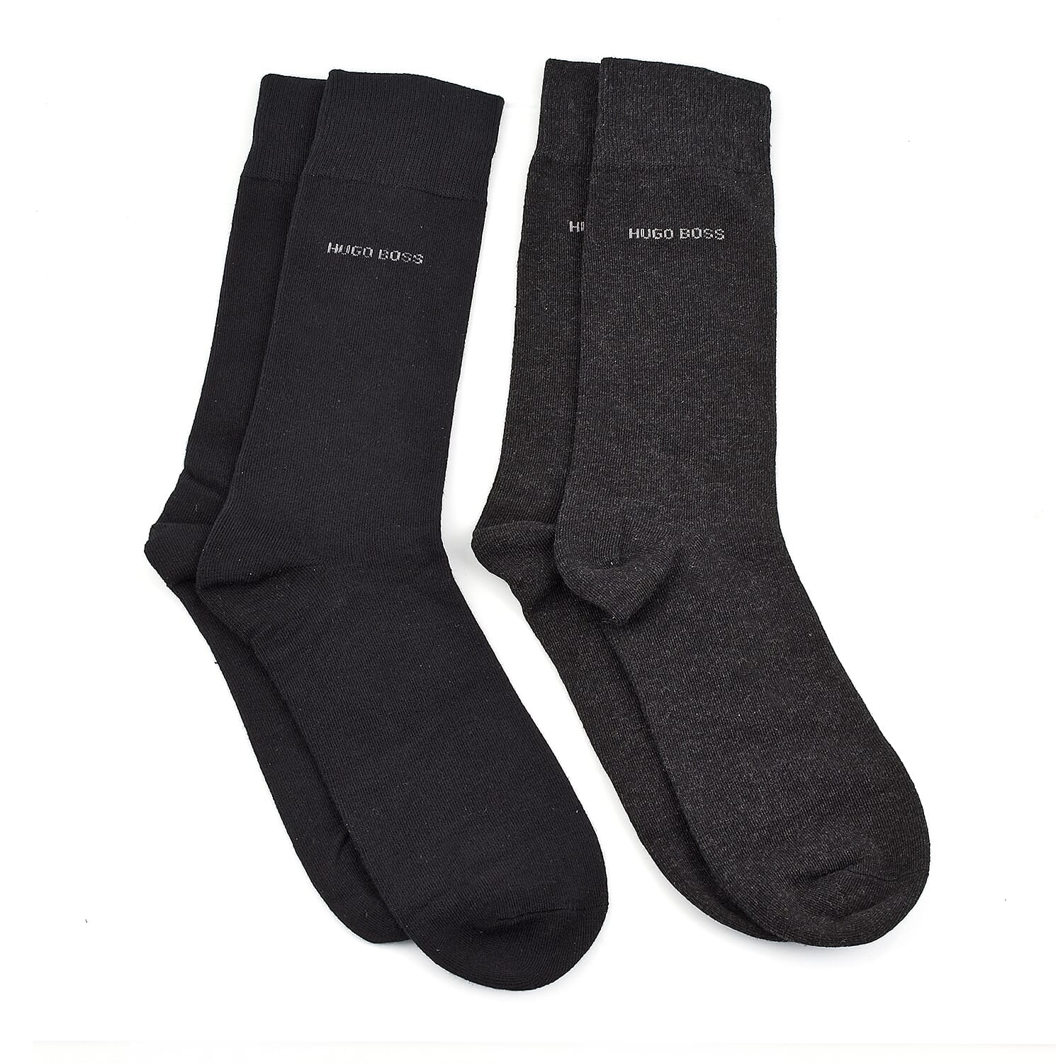 ONE TIME CLOSEOUT  - Premium Hugo Boss Crew Socks- Gift Set includes a Glass Bottle and 2 Pairs of high-quality Designer Socks