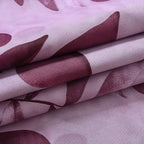 Hush Haven 6 Piece Digital Floral Print Duvet Cover Set - Inc. 1 Duvet Cover, 1 Fitted Sheet with 2 Housewife - 2 Oxford Pillowcases (Double) - Pink
