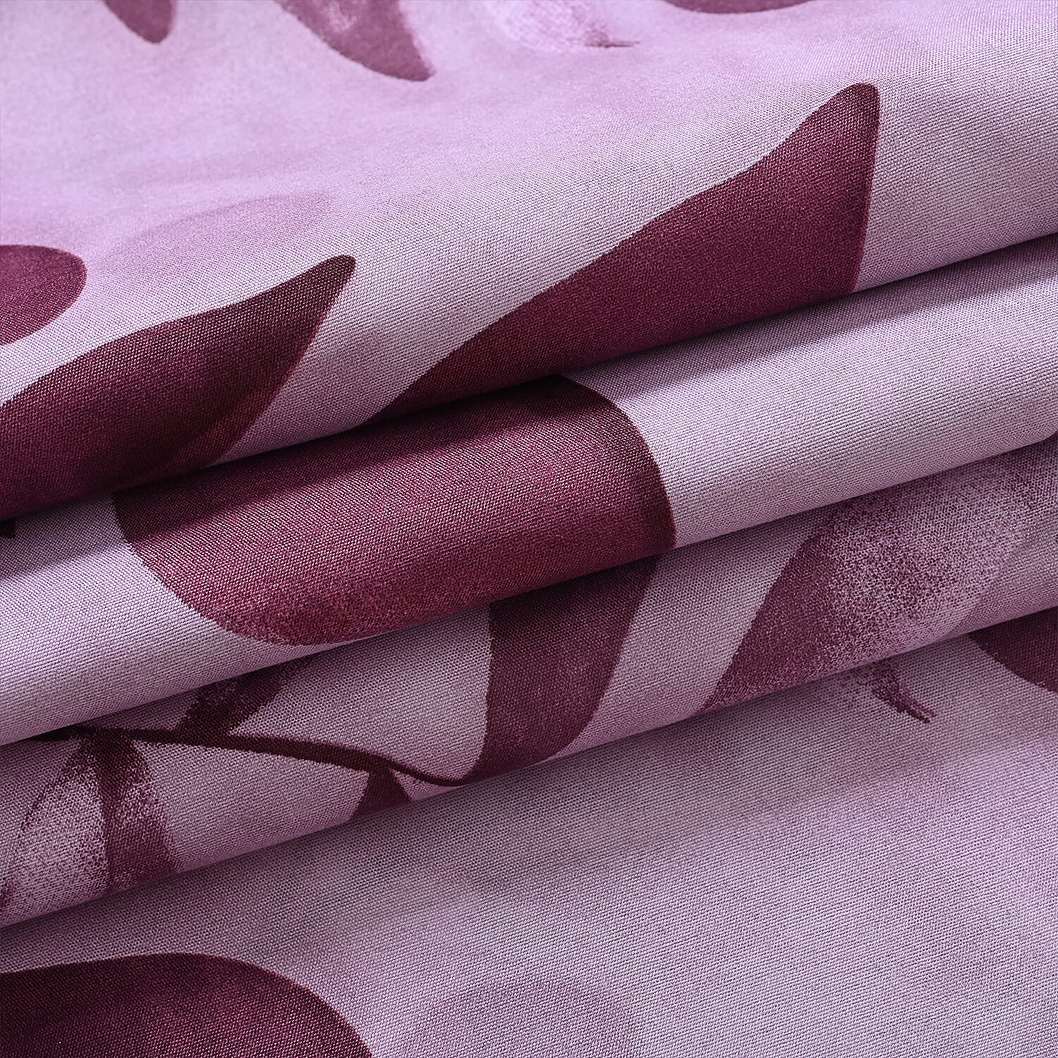 Hush Haven 6 Piece Digital Floral Print Duvet Cover Set - Inc. 1 Duvet Cover, 1 Fitted Sheet with 2 Housewife - 2 Oxford Pillowcases (Double) - Pink