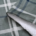 Hush Haven Ultra Soft Designer Inpired  Double Layer SHERPA Blanket (150 x 200 cm) -Green