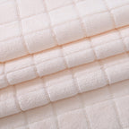 Hush Haven Checkered Super Soft Micro Luxury Blanket 270 GSM (200 x 150 cm) - Cream