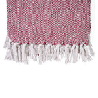 Hush Heaven 100% Soft Cotton Diamond Weaved Throw Blanket (200x150cm) - Dark Pink
