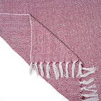 Hush Heaven 100% Soft Cotton Diamond Weaved Throw Blanket (200x150cm) - Dark Pink