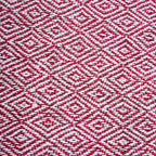 Hush Heaven 100% Soft Cotton Diamond Weaved Throw Blanket (200x150cm) - Dark Pink