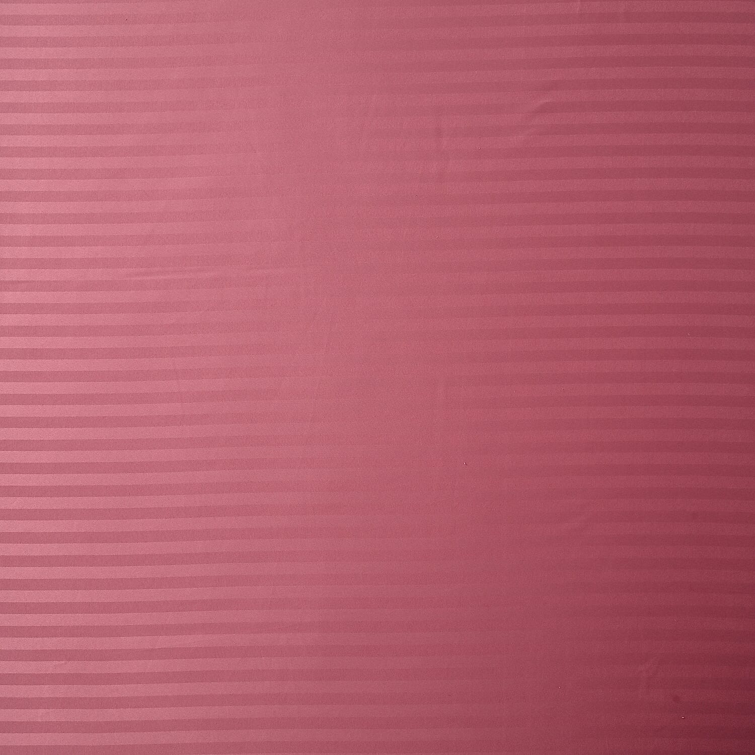 6 Piece Striped Cotton Duvet Cover Set - Includes 4 Pillowcases, 1 Fitted Sheet - 1 Duet Cover - Pink Double