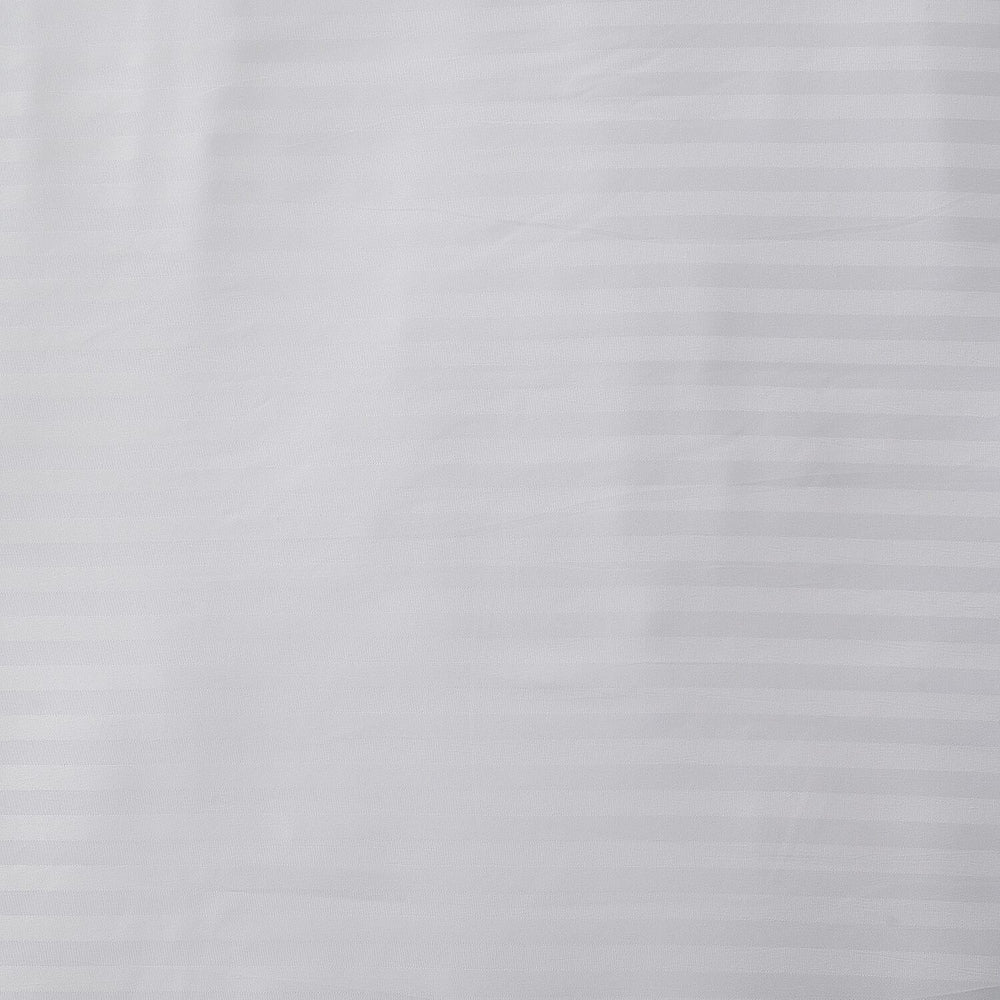 6 Piece Striped Cotton Duvet Cover Set - Includes 4 Pillowcases, 1 Fitted Sheet - 1 Duvet Cover (Double) - Cream