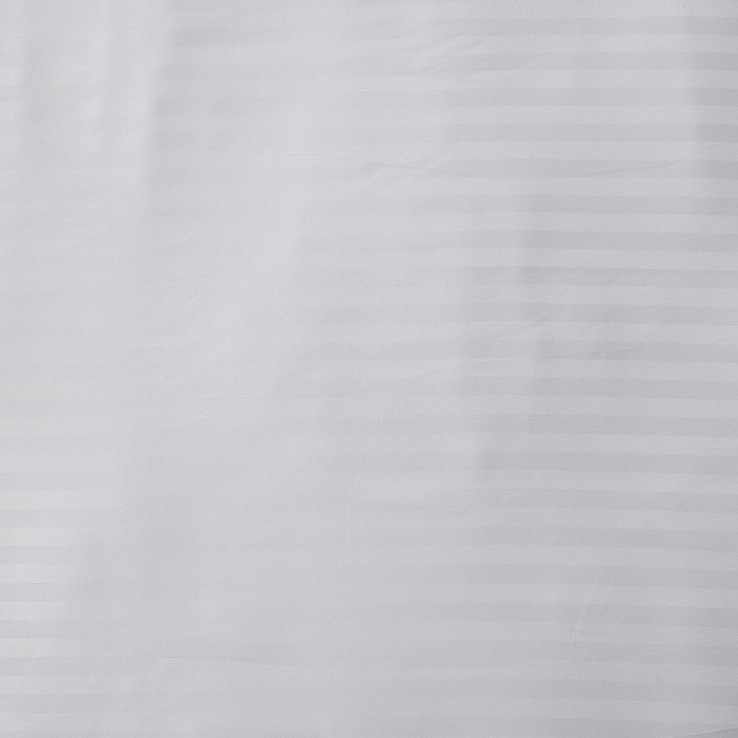 6 Piece Striped Cotton Duvet Cover Set - Includes 4 Pillowcases, 1 Fitted Sheet - 1 Duvet Cover (Double) - Cream