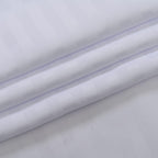 6 Piece Striped Cotton Duvet Cover Set - Includes 4 Pillowcases, 1 Fitted Sheet - 1 Duvet Cover (Double) - Cream