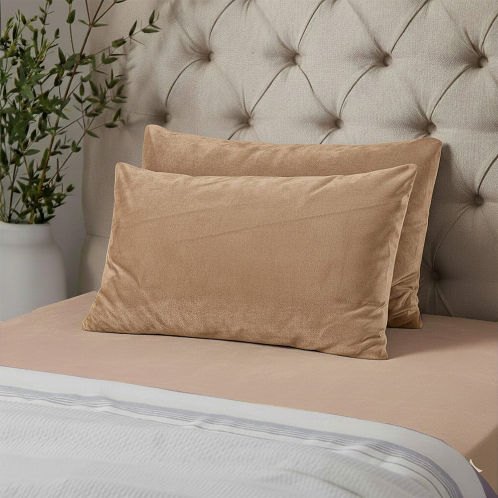 Hush Haven Jacquard Solid Comforter and Duvet (Size 200x1 cm) - Brown & White