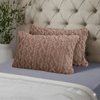 Hush Haven Jacquard Solid Comforter and Duvet (Size 200x1 cm) - Brown & White