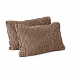 Hush Haven Jacquard Solid Comforter and Duvet (Size 200x1 cm) - Brown & White
