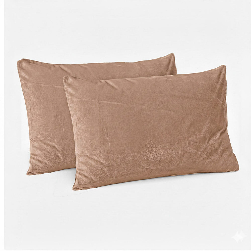 Hush Haven Jacquard Solid Comforter and Duvet (Size 200x1 cm) - Brown & White