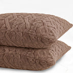 Hush Haven Jacquard Solid Comforter and Duvet (Size 200x1 cm) - Brown & White