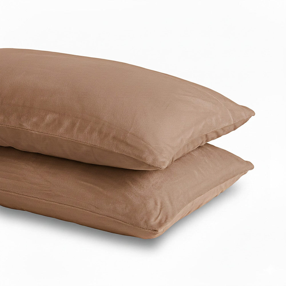 Hush Haven Jacquard Solid Comforter and Duvet (Size 200x1 cm) - Brown & White