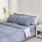 Hush Haven Jacquard Solid Comforter and Duvet (Size 200x1 cm) - Grey & White