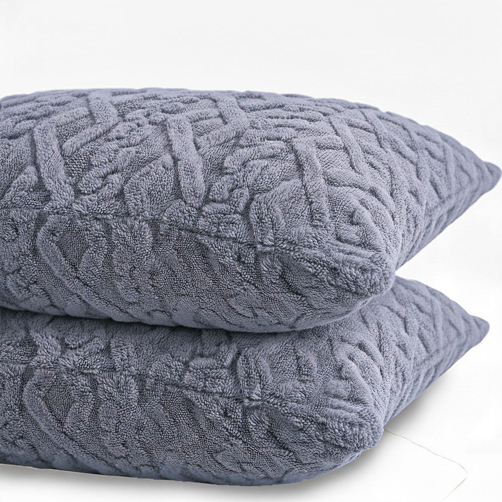 Hush Haven Jacquard Solid Comforter and Duvet (Size 200x1 cm) - Grey & White