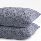 Hush Haven Jacquard Solid Comforter and Duvet (Size 200x1 cm) - Grey & White