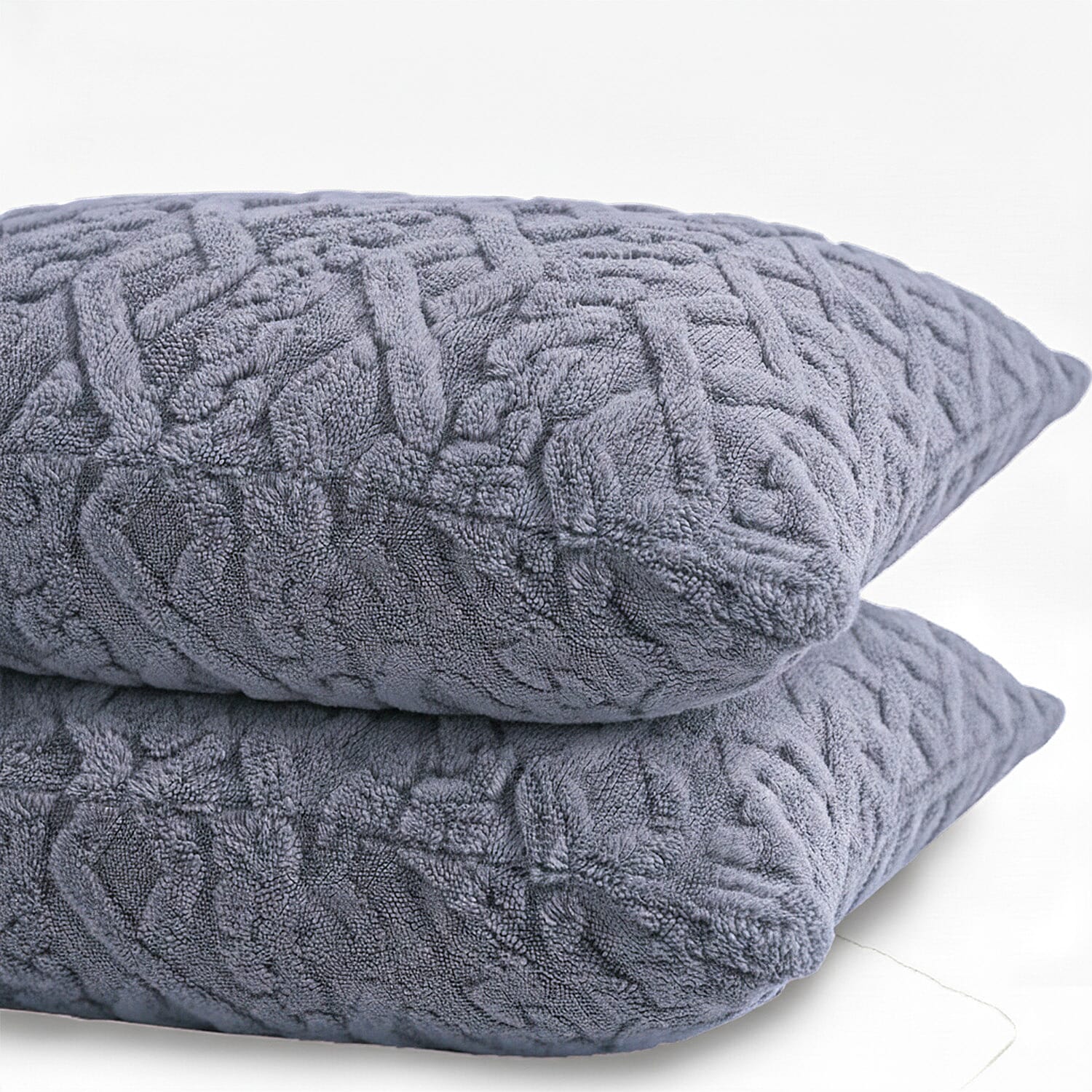 Hush Haven Jacquard Solid Comforter and Duvet (Size 200x1 cm) - Grey & White