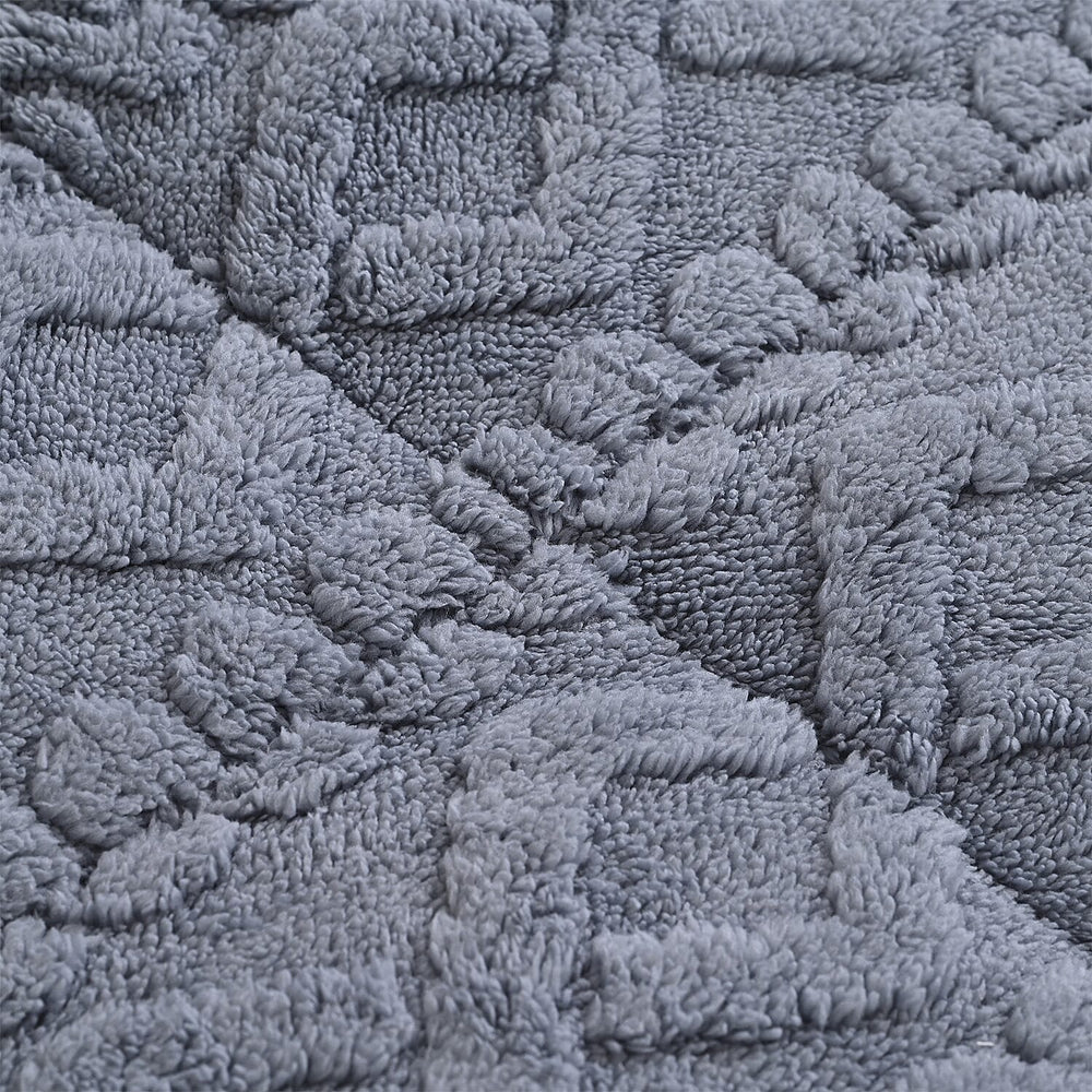 Hush Haven Jacquard Solid Comforter and Duvet (Size 200x1 cm) - Grey & White