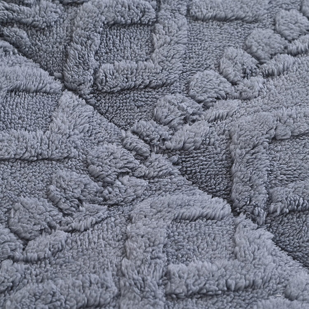 Hush Haven Jacquard Solid Comforter and Duvet (Size 200x1 cm) - Grey & White