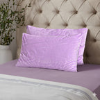 Hush Haven Jacquard Solid Comforter and Duvet (Size 200x1 cm) - Pink & White