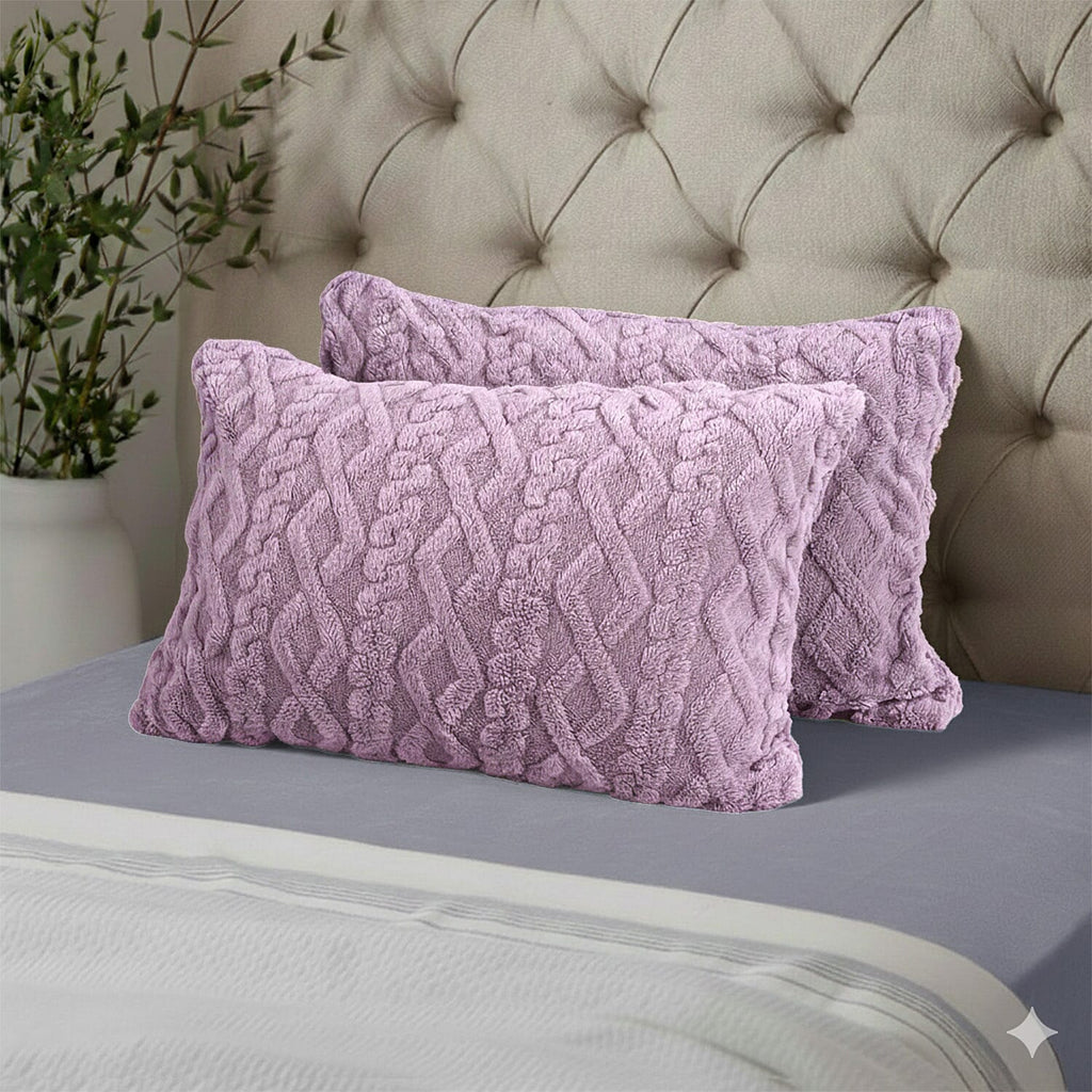 Hush Haven Jacquard Solid Comforter and Duvet (Size 200x1 cm) - Pink & White