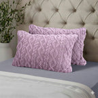 Hush Haven Jacquard Solid Comforter and Duvet (Size 200x1 cm) - Pink & White