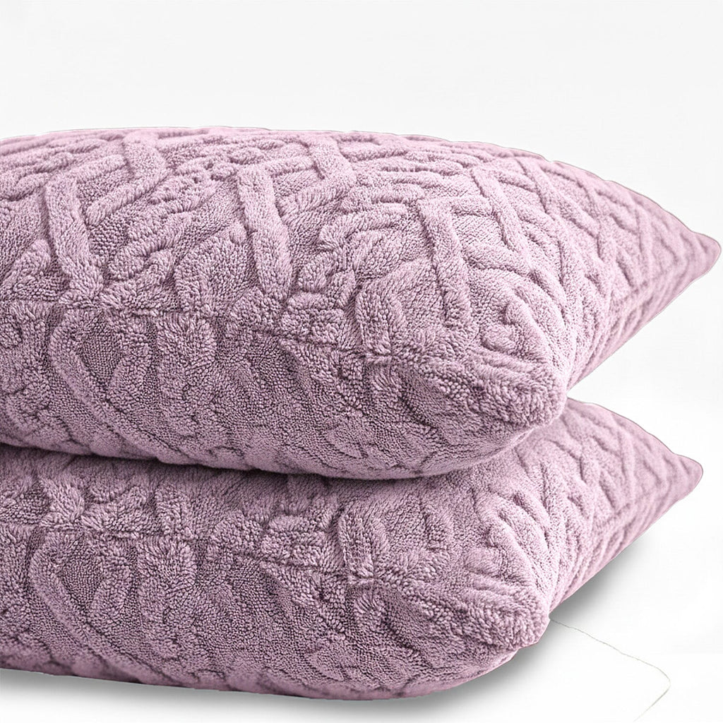 Hush Haven Jacquard Solid Comforter and Duvet (Size 200x1 cm) - Pink & White