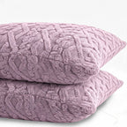 Hush Haven Jacquard Solid Comforter and Duvet (Size 200x1 cm) - Pink & White