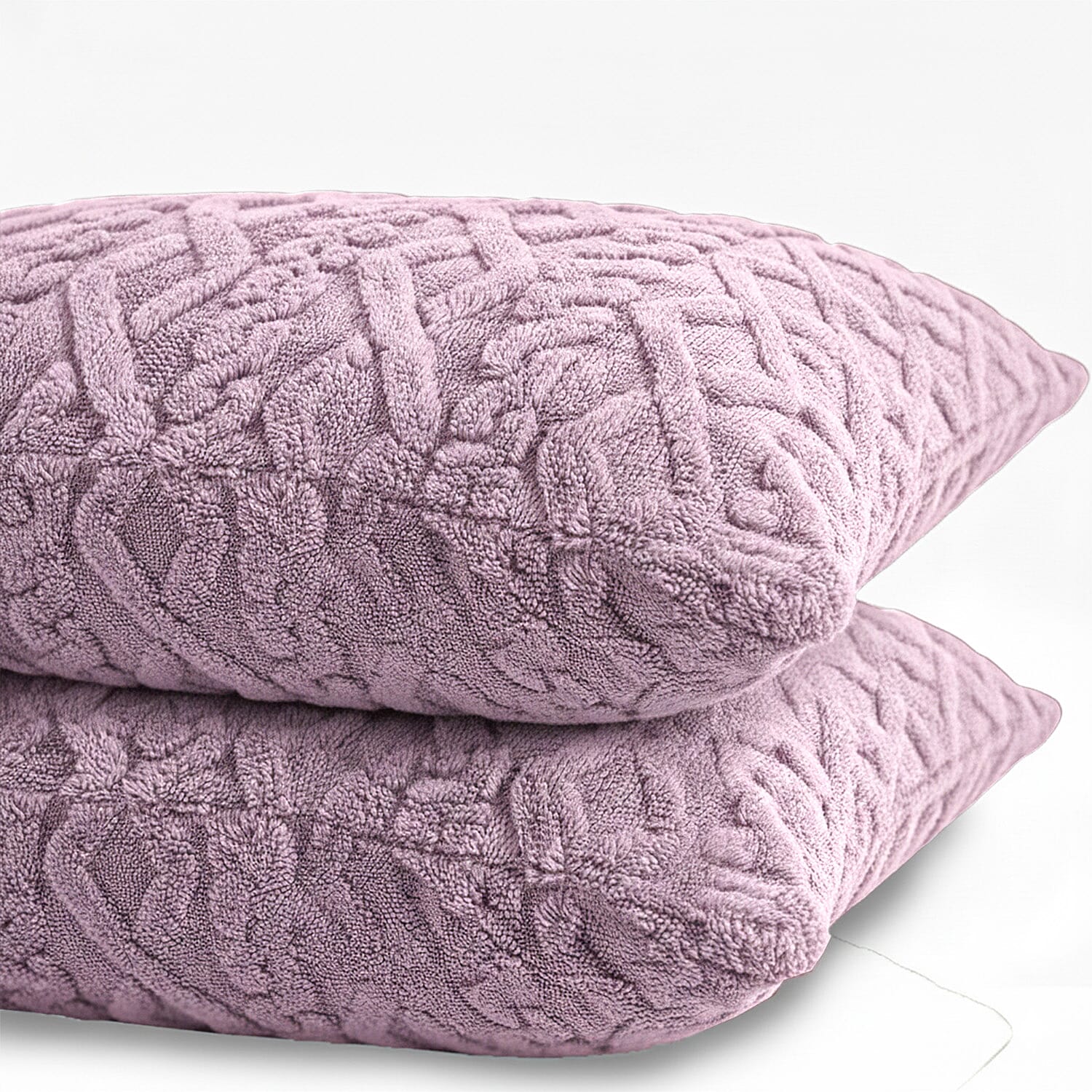 Hush Haven Jacquard Solid Comforter and Duvet (Size 200x1 cm) - Pink & White