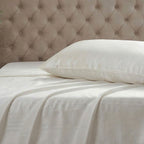 Hush Haven 100% Mulberry Silk Duvet Cover - Two Pillowcases Set with Mother of Pearl Buttons (200 x 200cm) - Ivory