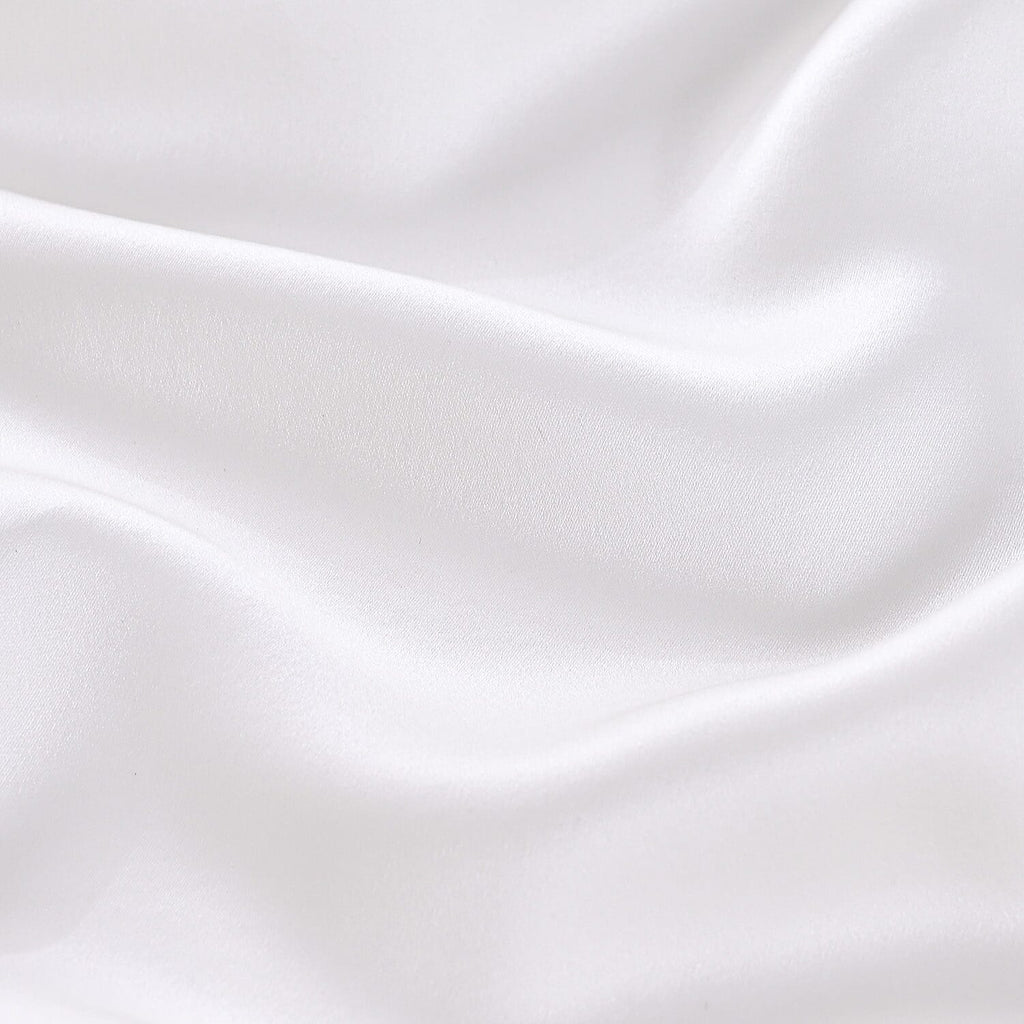 Hush Haven 100% Mulberry Silk Pillowcase with MOP Button (50x75 cm) - Ivory