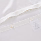 Hush Haven 100% Mulberry Silk Pillowcase with MOP Button (50x75 cm) - Ivory