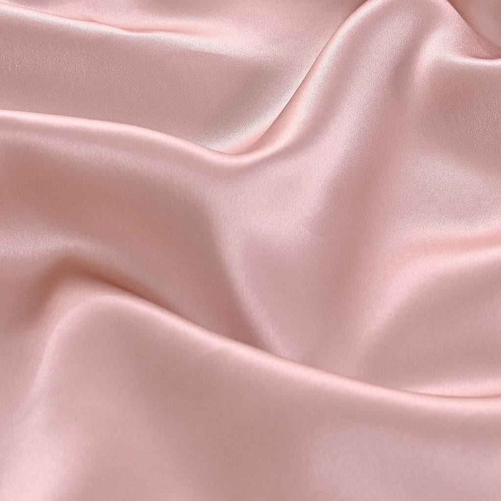 Hush Haven 100% Mulberry Silk Pillowcase with MOP Button (50x75 cm) - Light pink