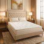 Hush Haven Silk Blend Patterned Duvet - All-Season Quilt (Size 135x200cm) - Single