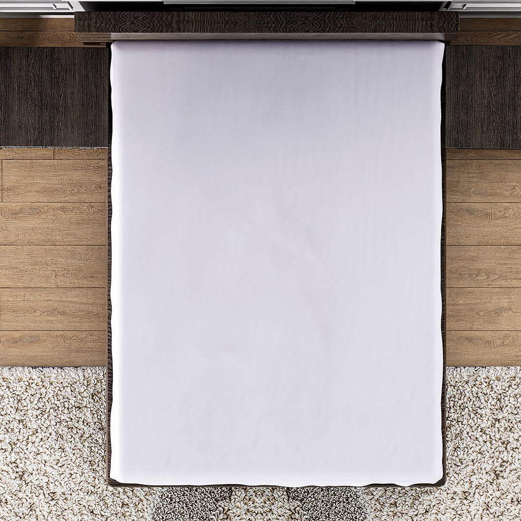 Hush Haven Tencel Waterproof Mattress Protector (Size 90 x190 cm) - White