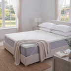 Hush Haven Memory Foam Mattress Topper with Bamboo Cover - High-Density Support