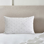 Pack of 2 - Hush Haven Silver thread Waterproof Pillow Protectors 220GSM - White