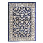 ONE TIME OFFER - Hush Haven Traditional Ornate Pattern Pile Rug (180x120 Cm) - Blue