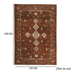 ONE TIME OFFER - Hush Haven Traditional Pattern Pile Rug (180x120 Cm) - Golden