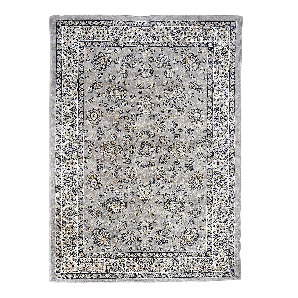 ONE TIME OFFER - Hush Haven Traditional Pattern Pile Rug (180x120 Cm) - Grey