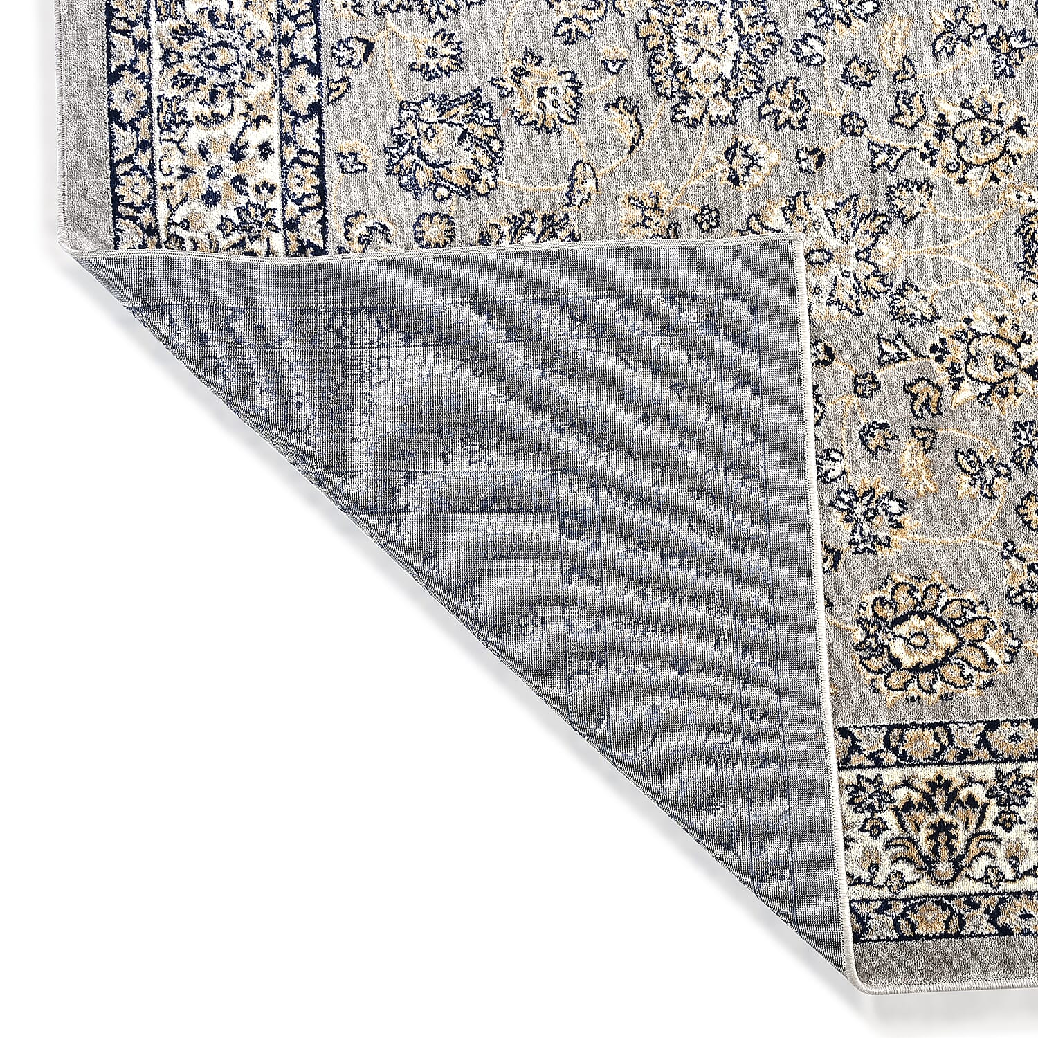 ONE TIME OFFER - Hush Haven Traditional Pattern Pile Rug (180x120 Cm) - Grey