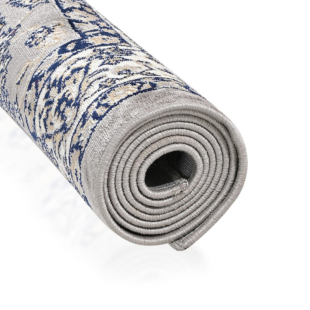 ONE TIME OFFER - Hush Haven Traditional Pattern Pile Rug (180x120 Cm) - Grey