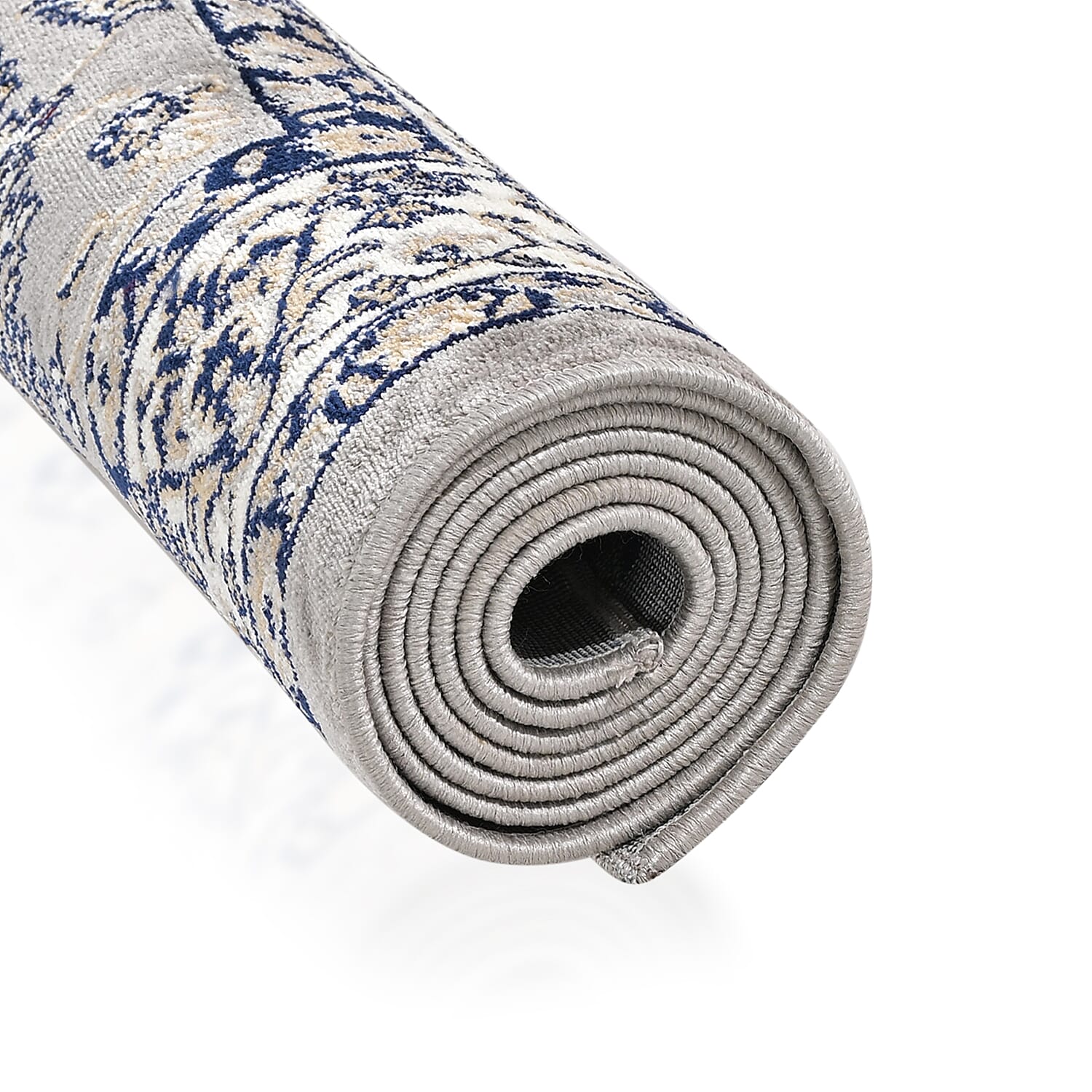 ONE TIME OFFER - Hush Haven Traditional Pattern Pile Rug (180x120 Cm) - Grey