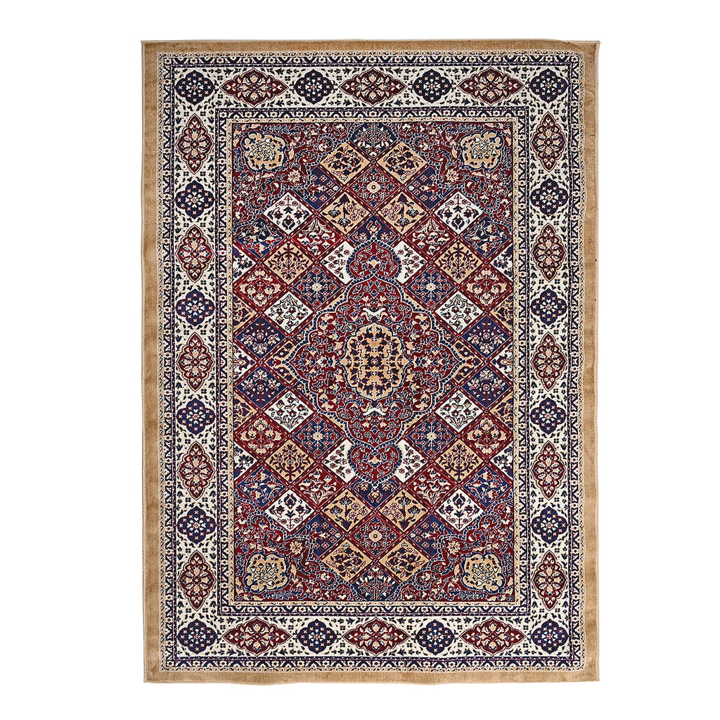 ONE TIME OFFER - Hush Haven Traditional Pattern Pile Rug (180x120 Cm) - Red